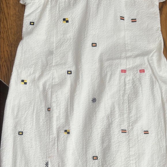 Lily Pulitzer Strapless Dress with Nautical Flag Embroidered Accents - Picture 2 of 4